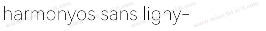 harmonyos sans lighy字体转换